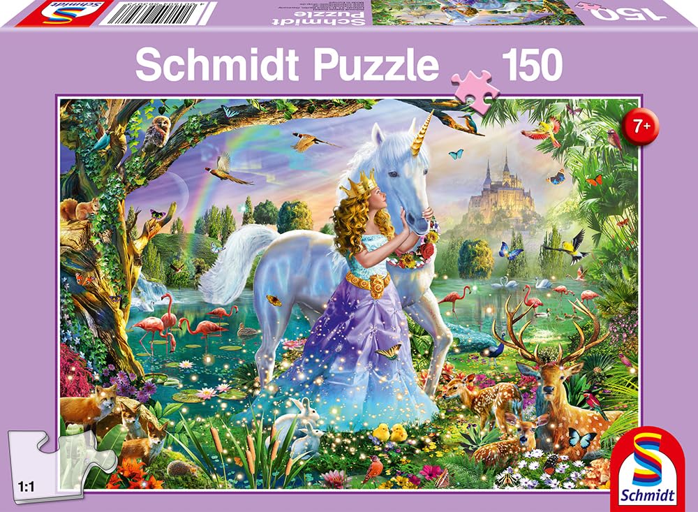 Amazon.com: Schmidt | Princess Unicorn and Castle - 150 -Piece